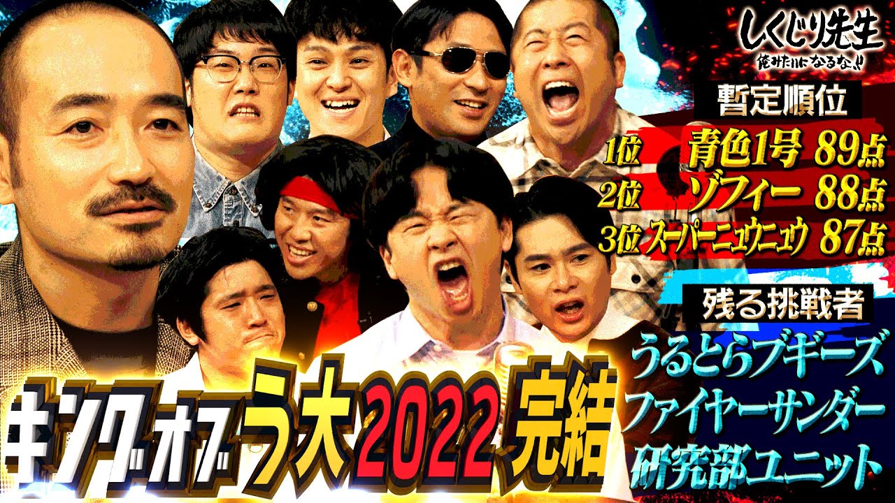 【キングオブう大2022✨】後半戦‼️３代目王者に輝くのは誰だ⁉️🌟ファイヤーサンダーがネタを披露✨｜地上波・ABEMAで放送中！