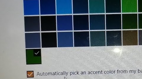 automatically pick an accent color from my background in windows 10