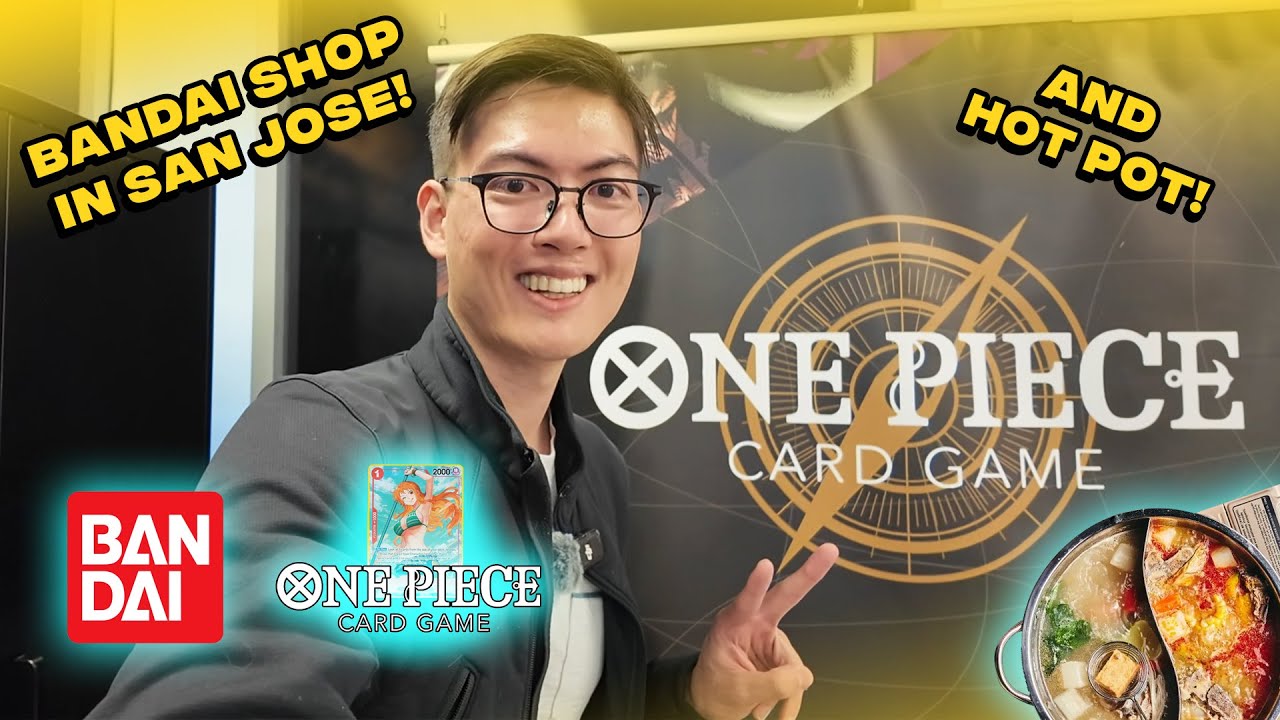 Exploring the BANDAI store in San Jose, California! AND HOT POT! (One Piece TCG)