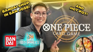 Exploring the BANDAI store in San Jose, California! AND HOT POT! (One Piece TCG)