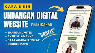 Cara Membuat Undangan Digital Website Pernikahan Gratis Di Canva | Undnagan Online