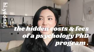 PhD Diaries |  the hidden costs & fees of graduate school / ph.d programs.
