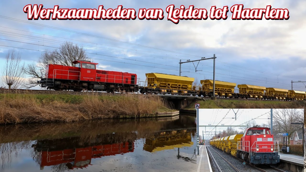 Werkzaamheden van Leiden tot Haarlem 