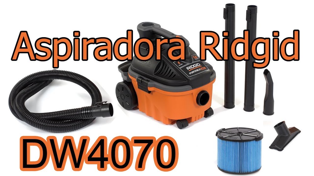Aspiradora Ridgid 4 Gal. Cat. No. 31653 Mod. Wd4070, Ferretera Elizondo  Hermanos S.A.