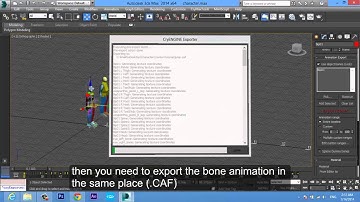 export character animation from 3ds max to cryengine