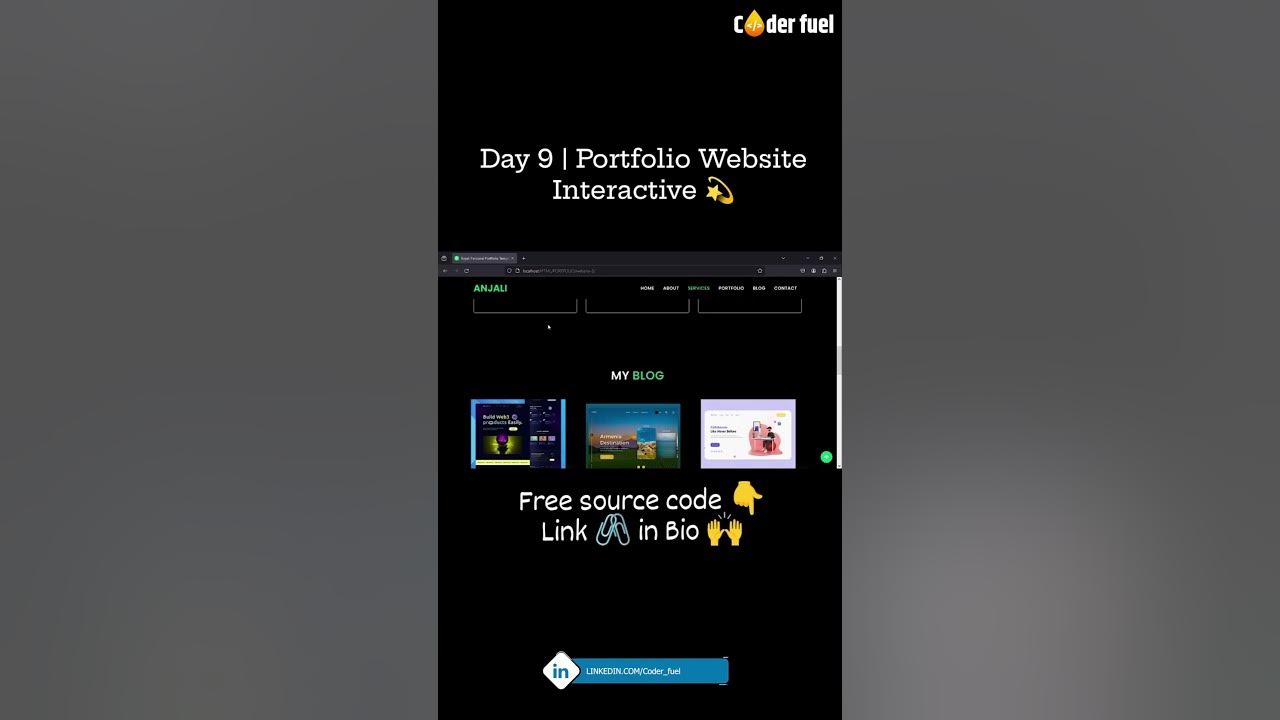 Responsive portfolio website using HTML & CSS #ResponsiveDesign # ...