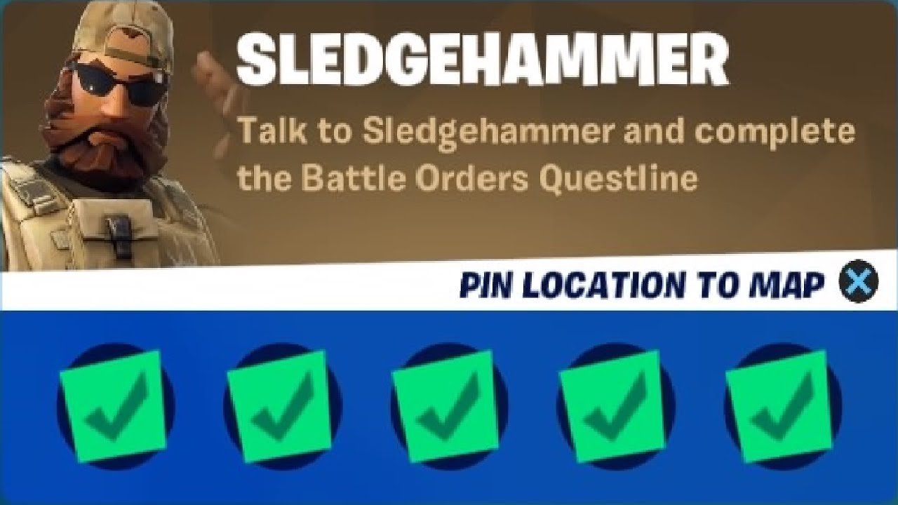 Talk to Sledgehammer and complete the Battle Orders Questline - Complete Sledgehammer Challenges