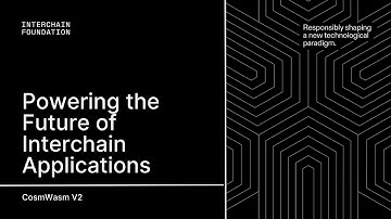 Cosmoverse Dubai: CosmWasm V2 