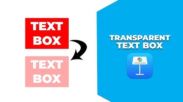 How to make Text box transparent in keynote