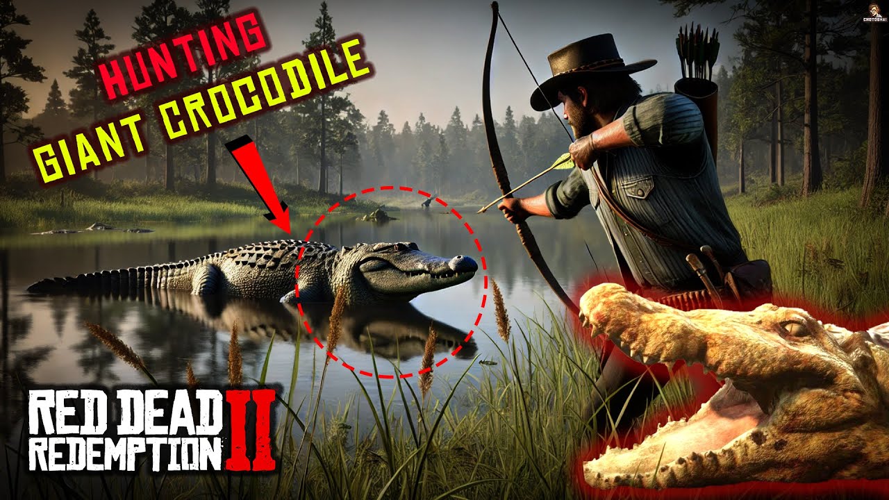 Cocodrilo Rdr2 Amazing Hunting a Giant Crocodile in RDR 2 - YouTube