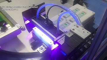 Auto Flat Screen Printing Machine with LED UV Curing and Auto Unloading
