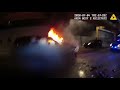 1/3*RAW* Bodycam Shows Chicago Police Officers Save Passengers from a BURNING CAR!