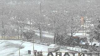 Fiocchi di neve giganti su Roma