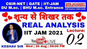 REAL ANALYSIS 02| FOR IIT-JAM, CSIR NET-JRF, NBHM, GATE | SETS AND IT