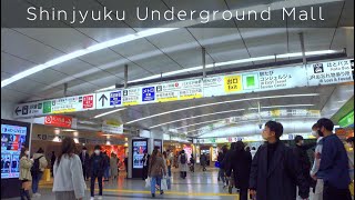 新宿地下街散歩/Shinjyuku Underground mall【4K HDR】