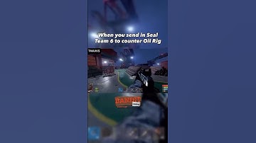 When you send in Seal Team 6 to counter Oil Rig 🤯 #Rust #Shorts #rustgame