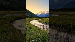 A beautiful scene of a river flow #aivideo #nextgenai #aiart  #ainature