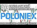 [Биржа POLONIEX] Покупка-продажа криптовалюты, важные функции биржи