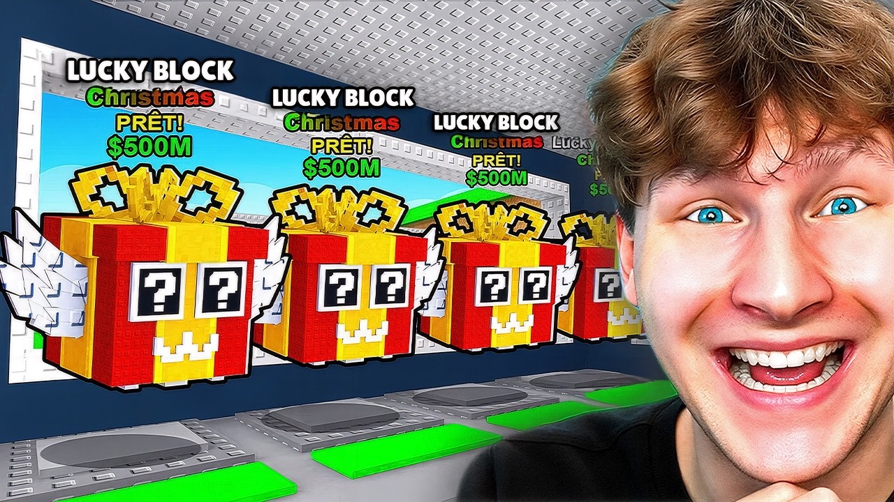 Kinyitottunk 99 Karácsonyi Lucky Blockot!🤯 (Steal A Brainrot)