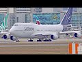 30 Min Of HEAVY LANDINGS &amp; TAKE OFFS | A340-600, B747-F, A330NEO, A350 | Frankfurt Airport Spotting