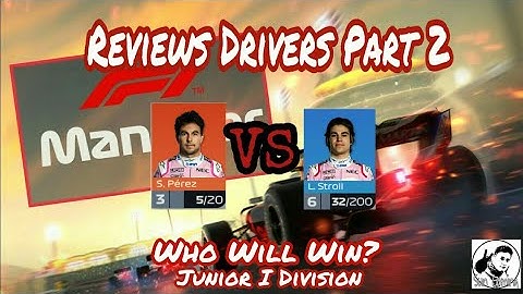 F1 Manager By Hutch Games : Reviews Best Drivers Part 2(Junior I Division)