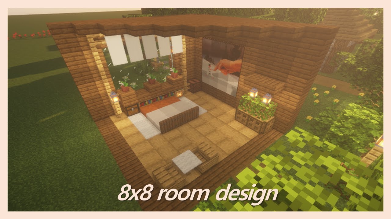 Minecraft Room Design - 8x8 [1] - YouTube