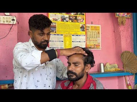 You need headaches pain killer, then come to this Head Massage - Indian barber