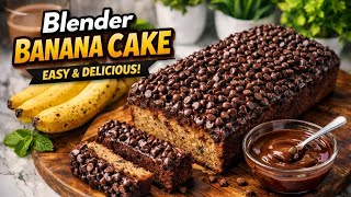"You Won’t Believe This Blender Banana Cake! So Soft & Delicious"🤤🤎 screenshot 4