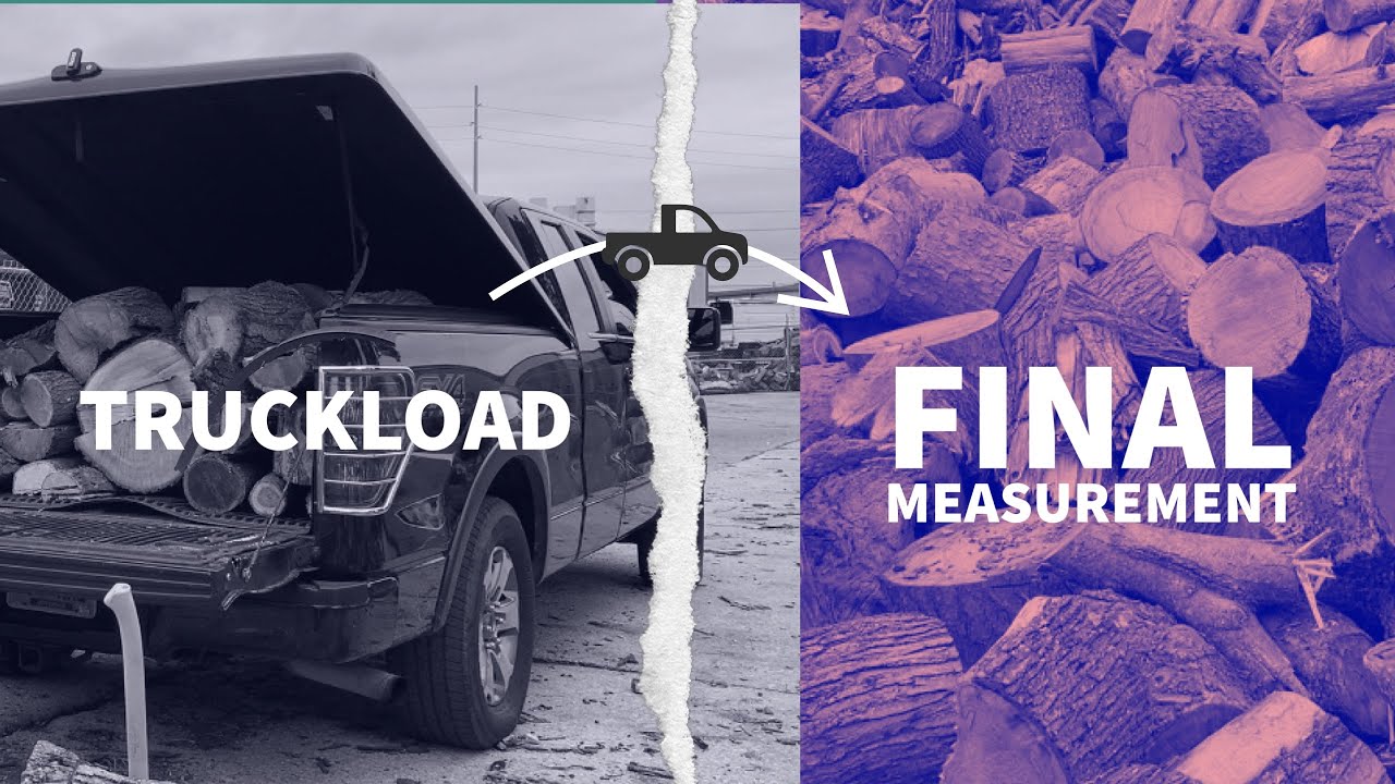 How much wood in a truckload? Final measurement 🛻🪵🛻🪵 YouTube