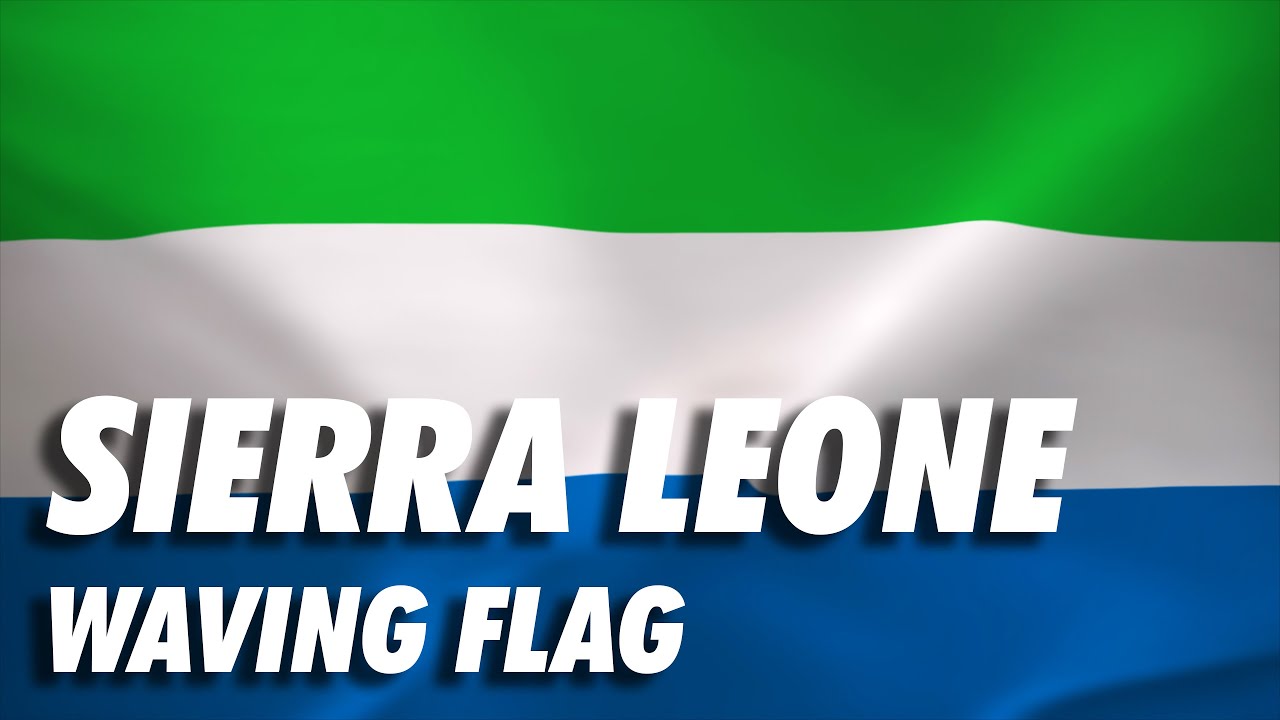 Sierra Leone Waving Flag Free Stock Animation 4K Moving Wallpaper ...