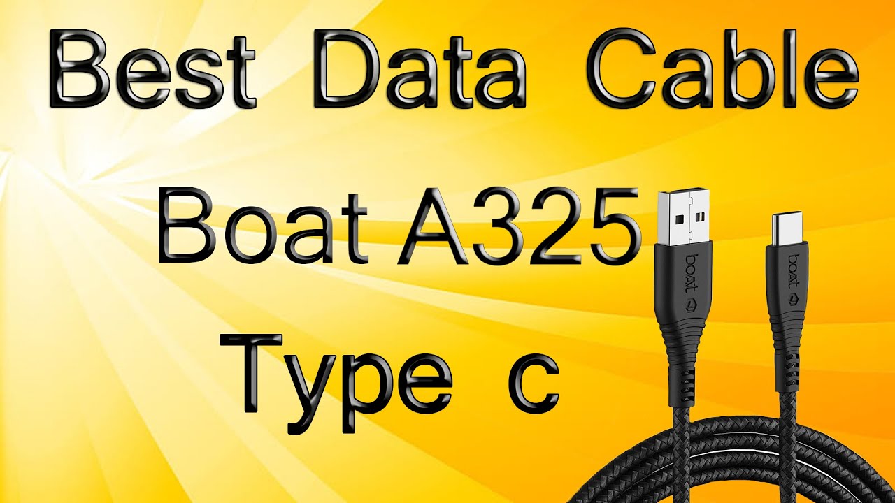 BOAT DATA CABLE !! TYPE C DATA CABLE YouTube