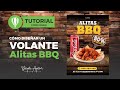 🔴Como hacer un VOLANTE Alitas BBQ en CorelDraw 🦄paso a paso🚀+ Link de descarga