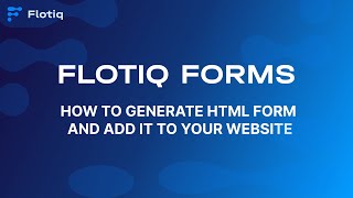 Flotiq Forms - How to generate HTML form to your website with the help of headless CMS Flotiq