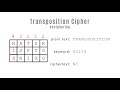 Transposition cipher