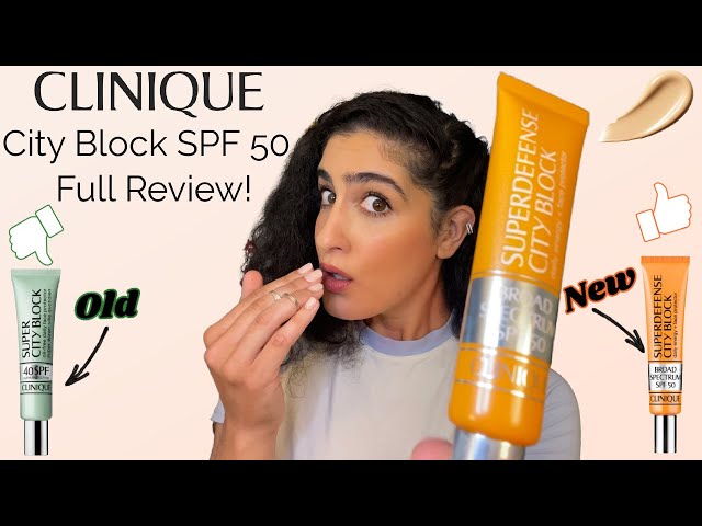 fossiel Echter trui CLINIQUE SUPERDEFENSE CITY BLOCK SPF 50Full Review! Better Than the Former  City Block 40?! 🤔 - YouTube