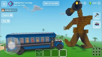 Block Craft 3D: Building Simulator Games For Free Gameplay#2332 (iOS & Android) | Siren Head Attack