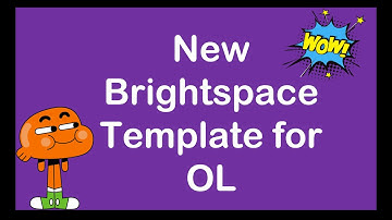 A New Brightspace Template for 2020