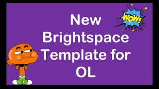 A New Brightspace Template for 2020