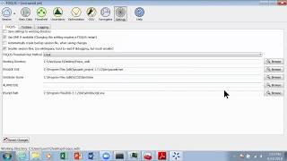 FOQUS Optional Software Set-Up - FOQUS Settings