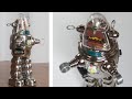 設定歩数だけ進む改造ブリキ・ロボット(ロビー・ザ・ロボット型)：Step count modified tin robot(Robby the Robot)