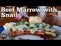 Roasted Beef Marrow bones with Creamy Escargots (Snails) sauce | Appetizers Recipes | Braai Recipes