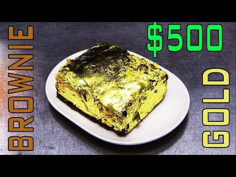 $500 Brownie Covered In Gold!!