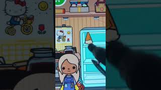 Cleaning and restocking my fridge in tlw #tocaboca #fun #restock #cleaning #fupシ #viral