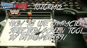 WWE Smackdown VS Raw 2011 Tutorials : PS2 HOW TO USE CHARACTER SELECTION SCREEN BY ERM391