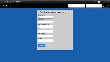 Bug tracker web application using Django framework