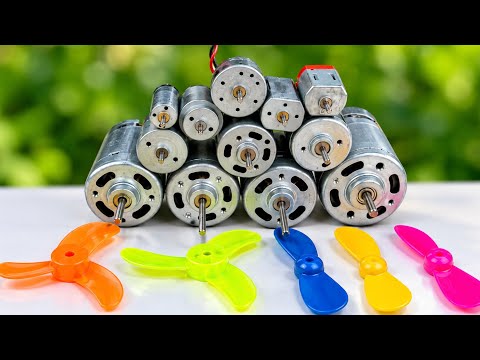 12 DC Motors Tested with Different Fans & Voltages || Ultimate Motor Speed Test