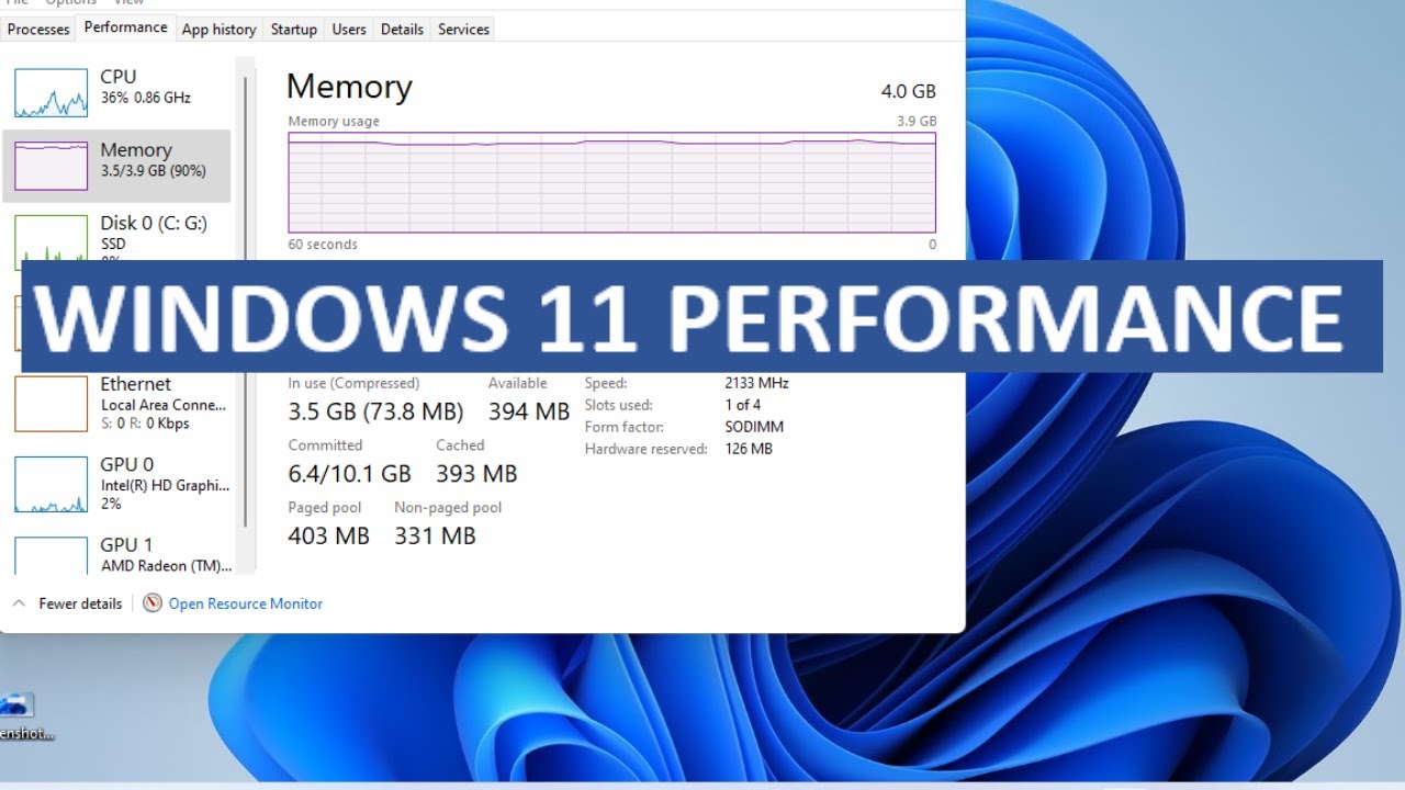 Can Windows 11 run smoothly on 4GB RAM?
