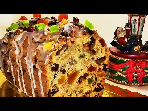 Christmas fruitcake with dried fruits and nuts