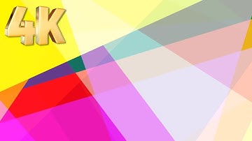 Abstract Rainbow Geometric Triangle Shapes 4K Background, VJ Video. Colorful Screensaver, No Audio