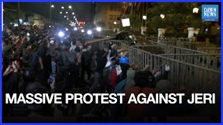 Police Use Tear Gas to Disperse Massive Protest Against Interim President Jeri | Dawn News English